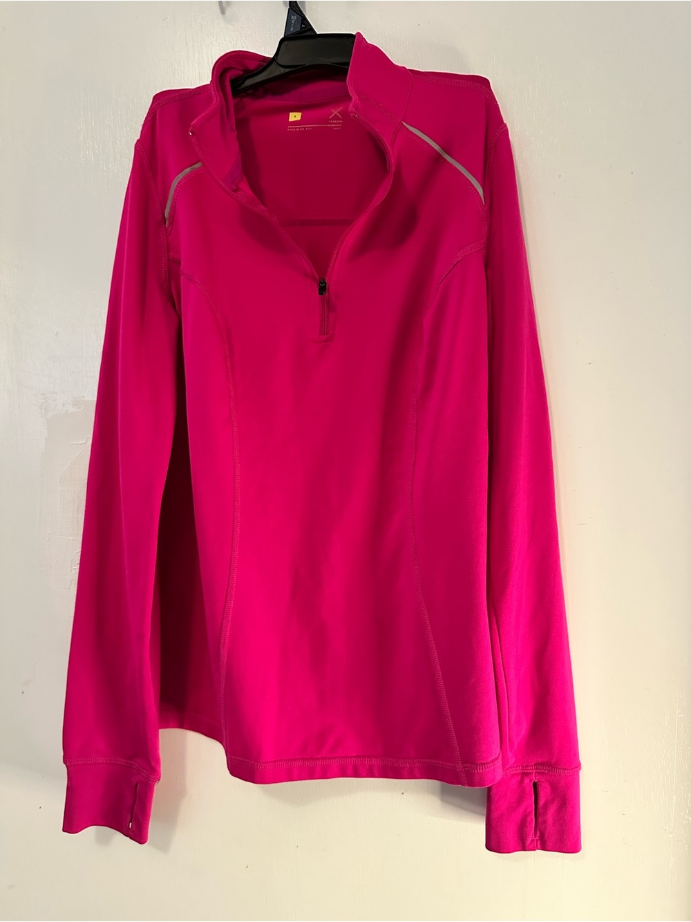 Xersion Bright Fuchsia Quarter-Zip Athletic Pullover